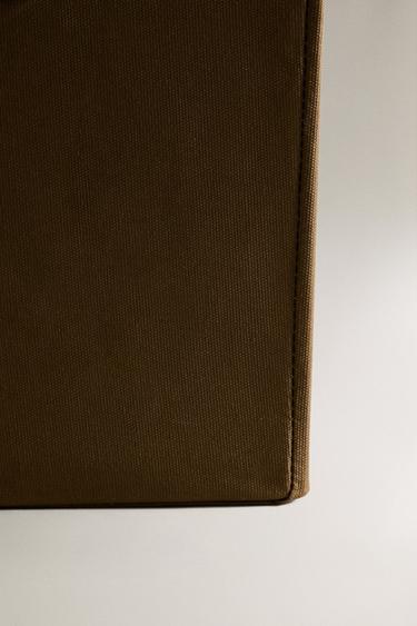 CANVAS HAMPER - Khaki by Zara - Image 3