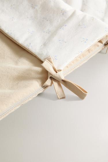 CHILDREN'S FLORAL CARRYCOT BABY WRAP - Butter by Zara - Image 2