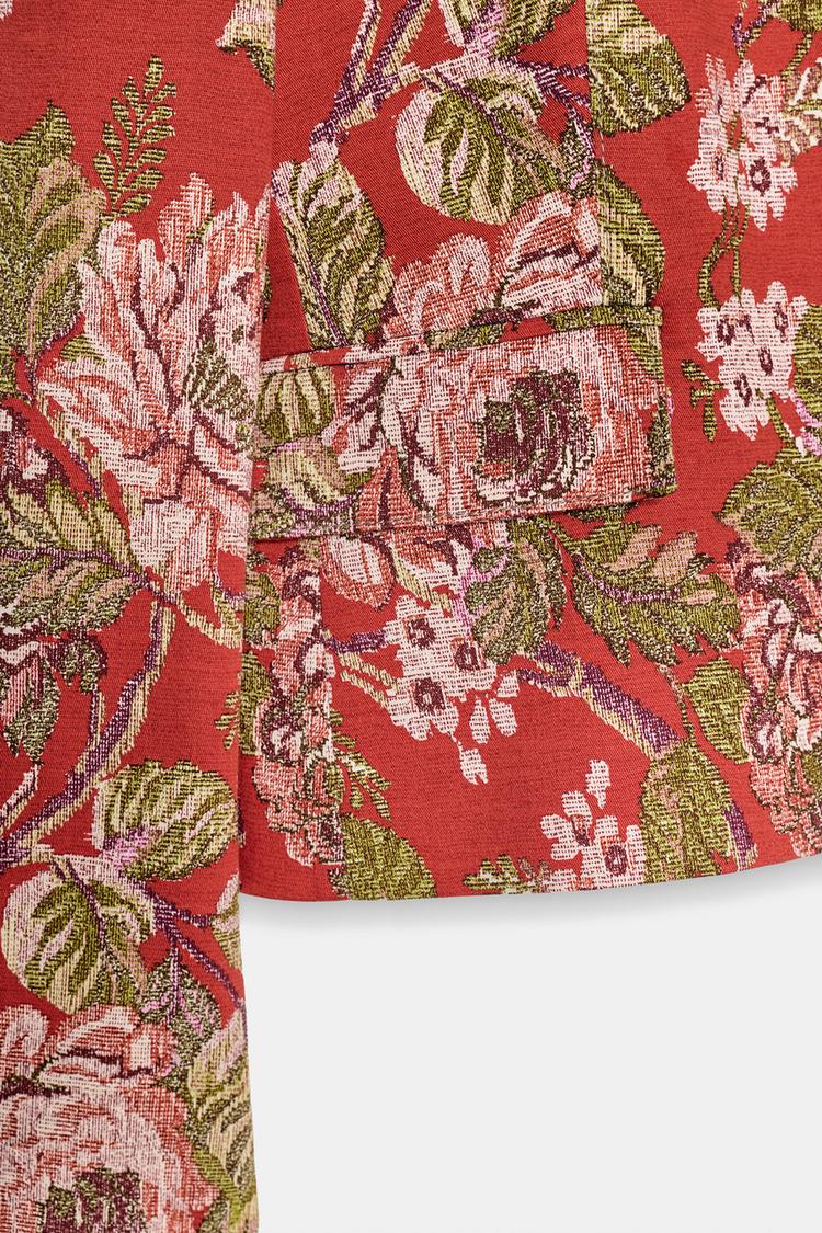Blazer con estampado floral 4