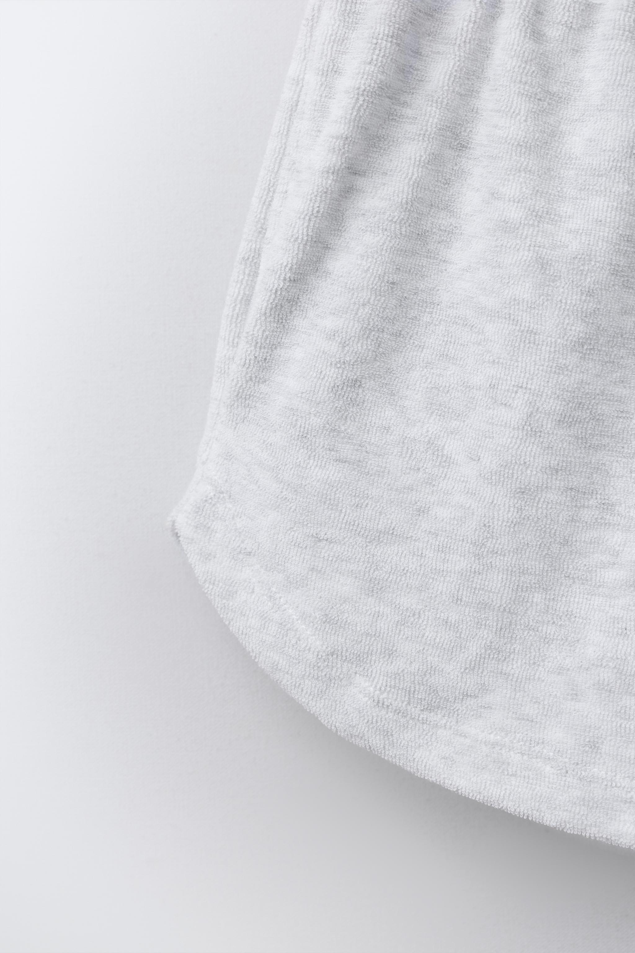 TOWEL EFFECT T-SHIRT AND BERMUDA SET