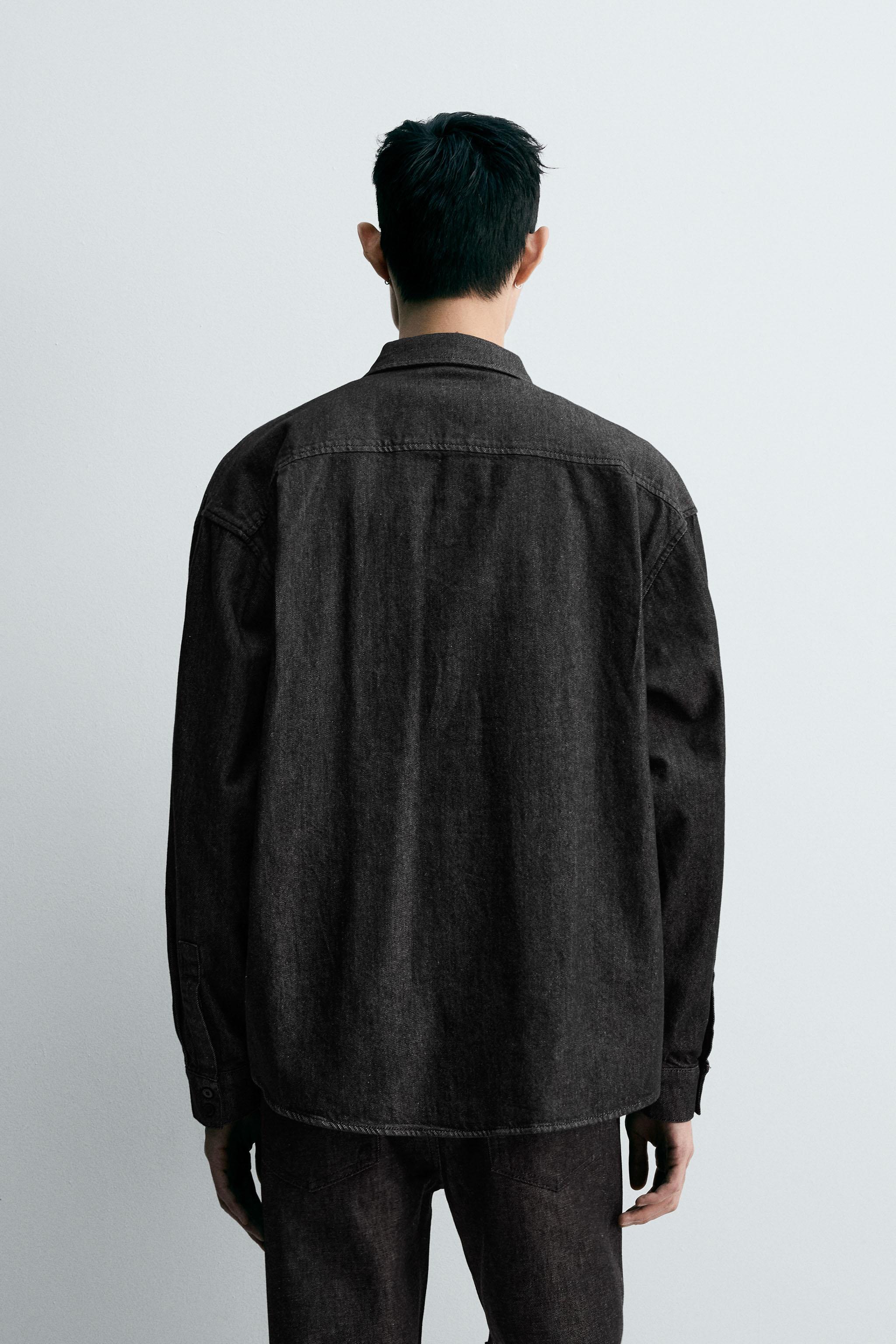 リラックスフィット デニムシャツ - ブルー | ZARA Japan / 日本