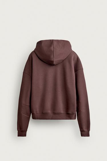 COMPACT BOXY FIT HOODIE — Eggplant 2
