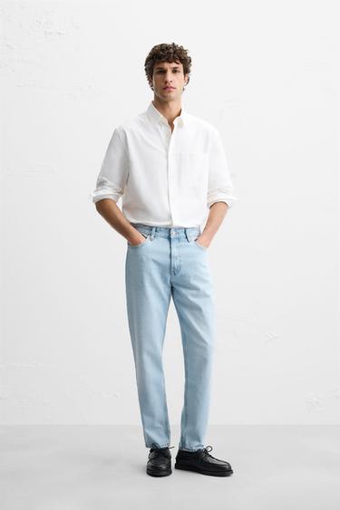JEAN SLIM FIT TAPERED - Bleu clair de Zara - Image 0