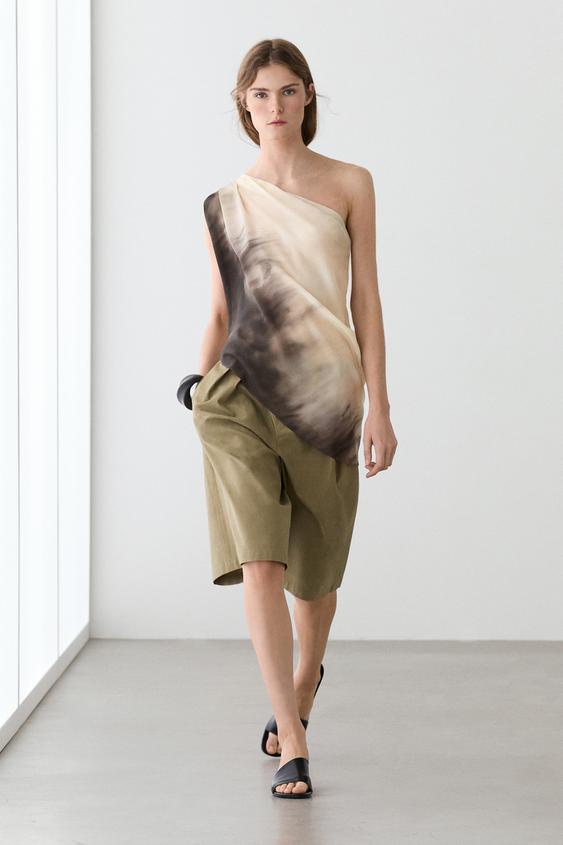 Asymmetric draped top from Zara - $160