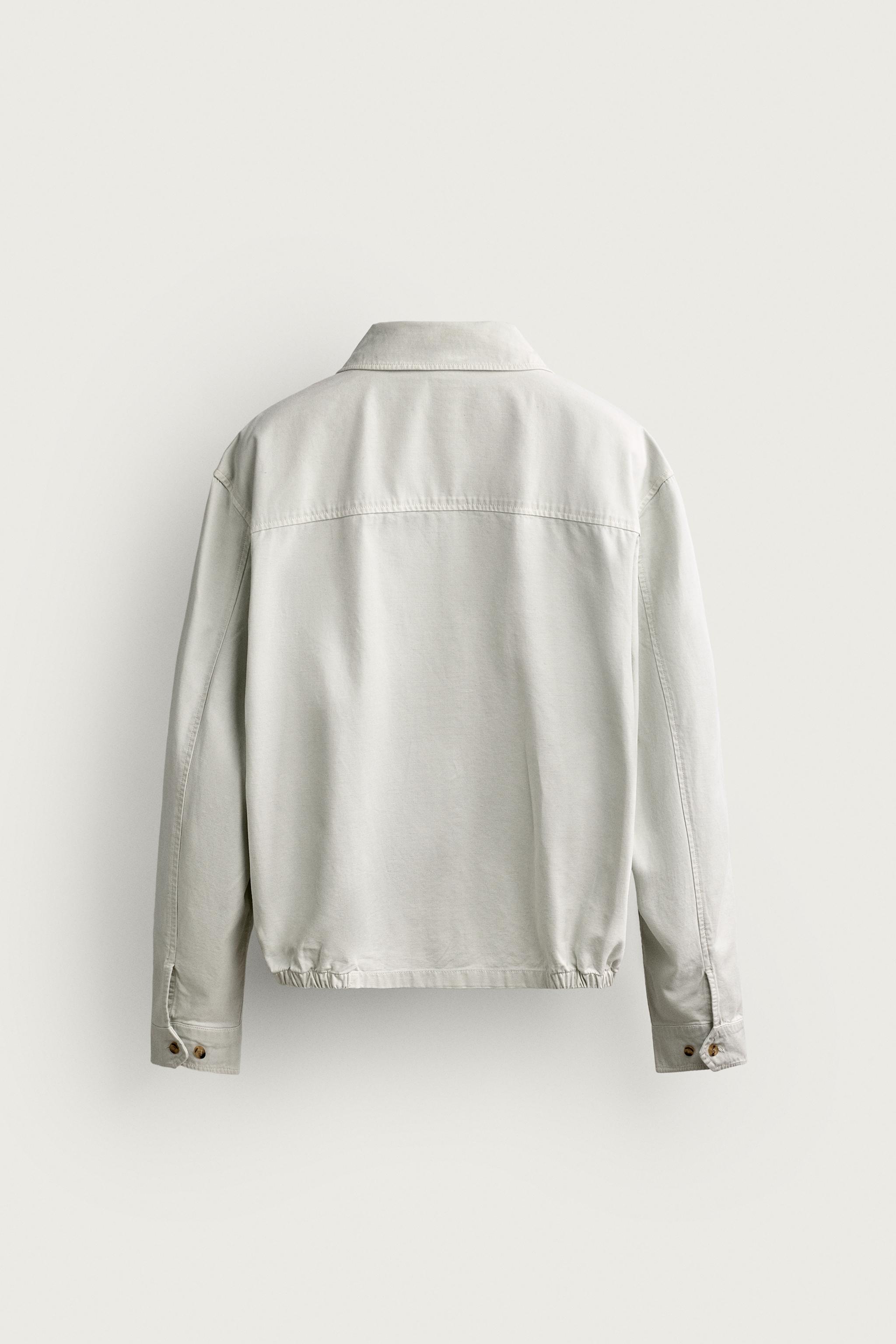 WASHED COTTON REGULAR FIT JACKET