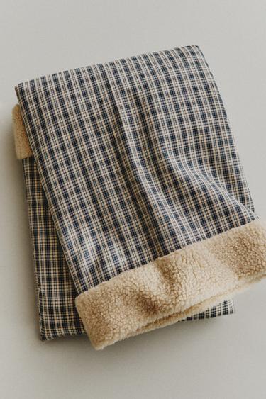 GINGHAM PET BLANKET - Blue by Zara