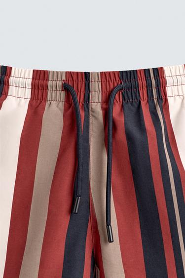 MAILLOT DE BAIN MI-LONG À RAYURES - Multicolore de Zara - Image 7