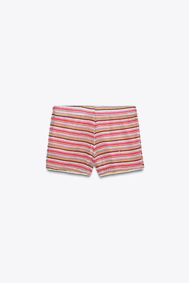 CROCHET SHORTS - Multicoloured by Zara - Image 4
