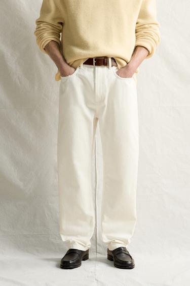 BAGGY FIT JEANS — White 2