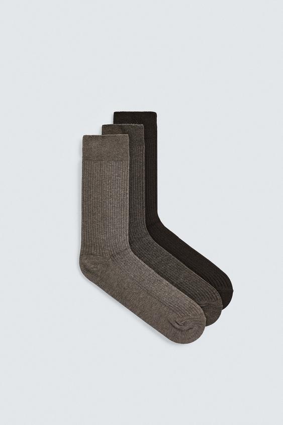 RIBBED SOCKS 3-PACK