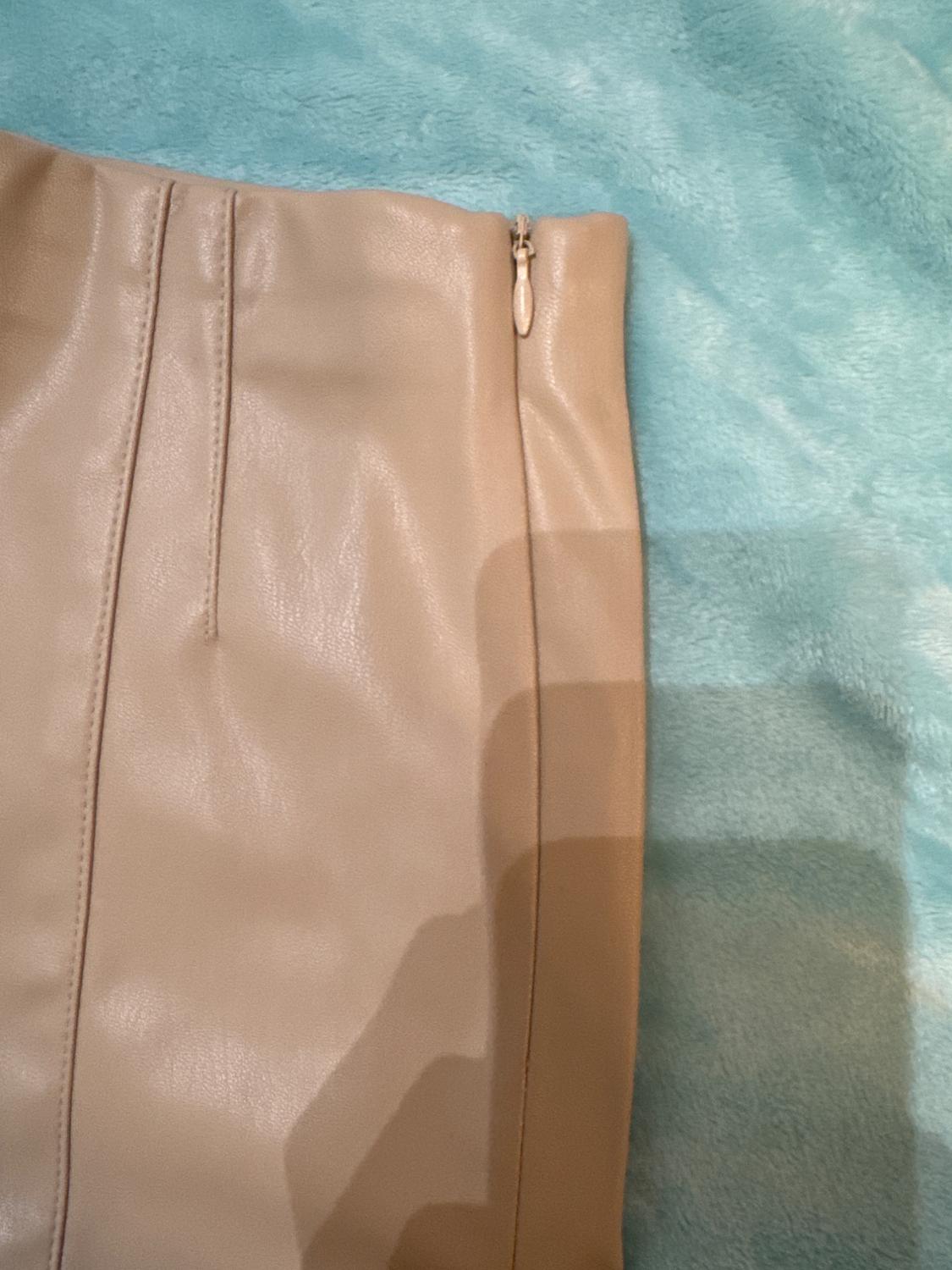 HIGH-WAIST FAUX LEATHER LEGGINGS - Image 3