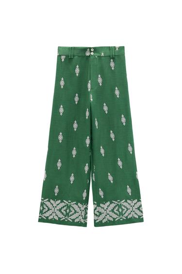 LINEN-BLEND CULOTTES
