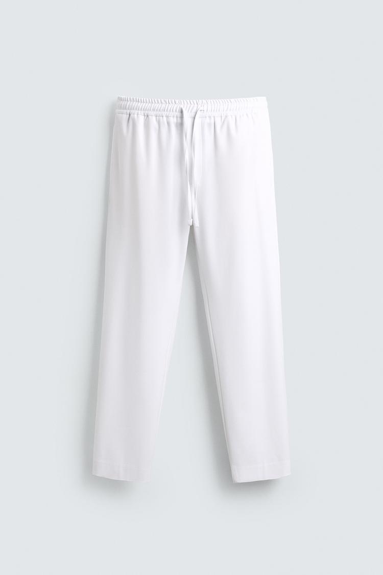 ZARA COMFORT FIT JOGGER WAIST TROUSERS