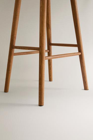 TABOURET DE BAR FRÊNE - Marron de Zara - Image 3