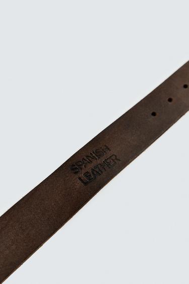 CEINTURE EN CUIR GUITARRICADELAFUENTE - Marron de Zara - Image 3