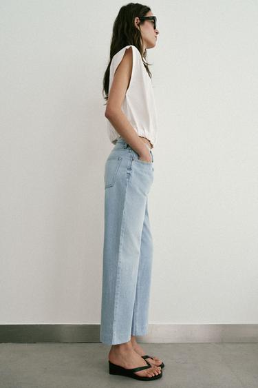 JEAN Z1975 SLIM TAILLE HAUTE - Bleu clair de Zara - Image 6