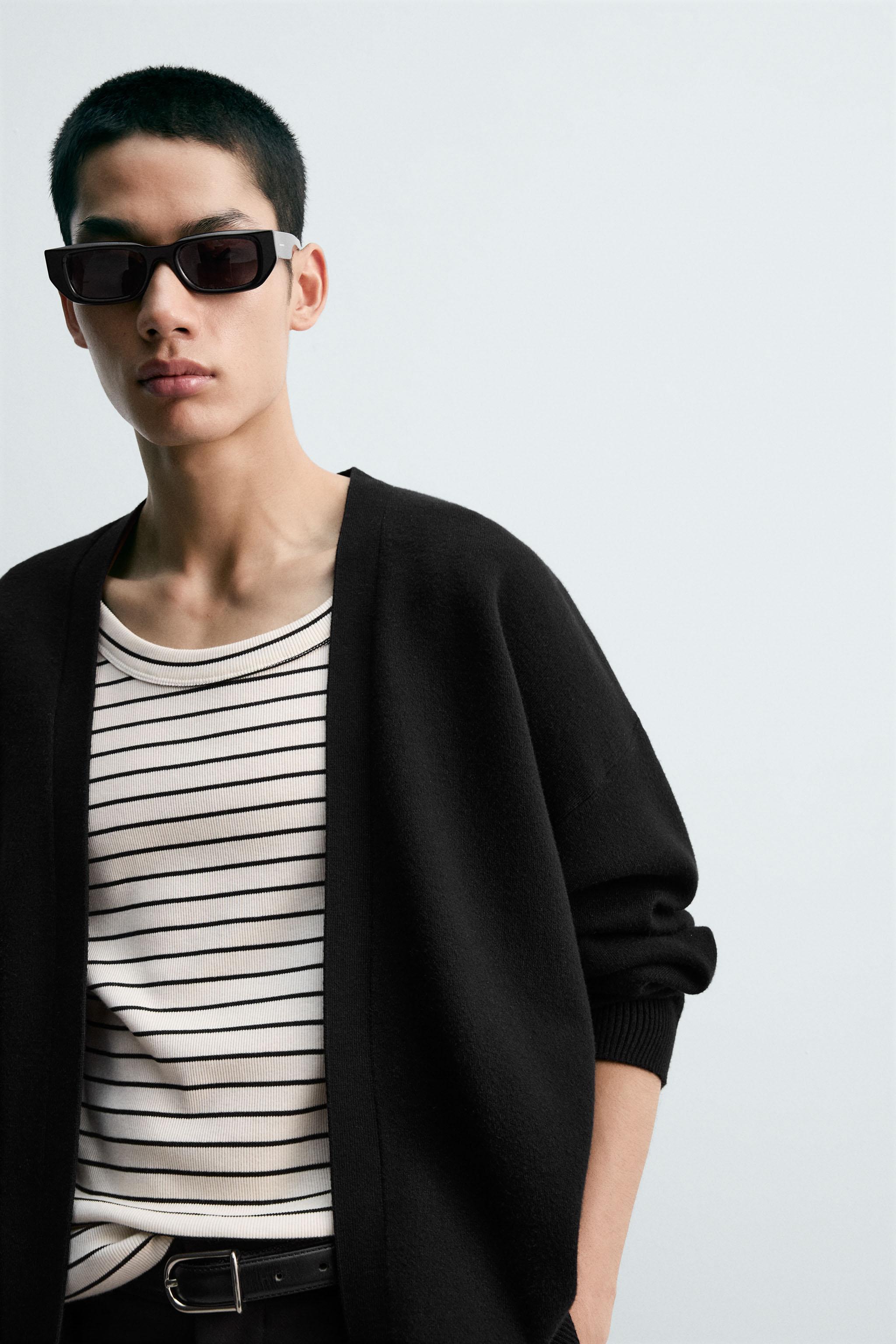 オープンカーディガン - ブラック | ZARA Japan / 日本