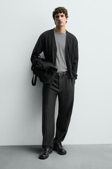 BOLSO SHOPPER PIEL - Negro de Zara - Imagen 0