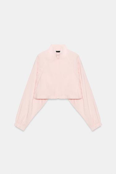VESTE COURTE FLUIDE - Rose craie de Zara - Image 5