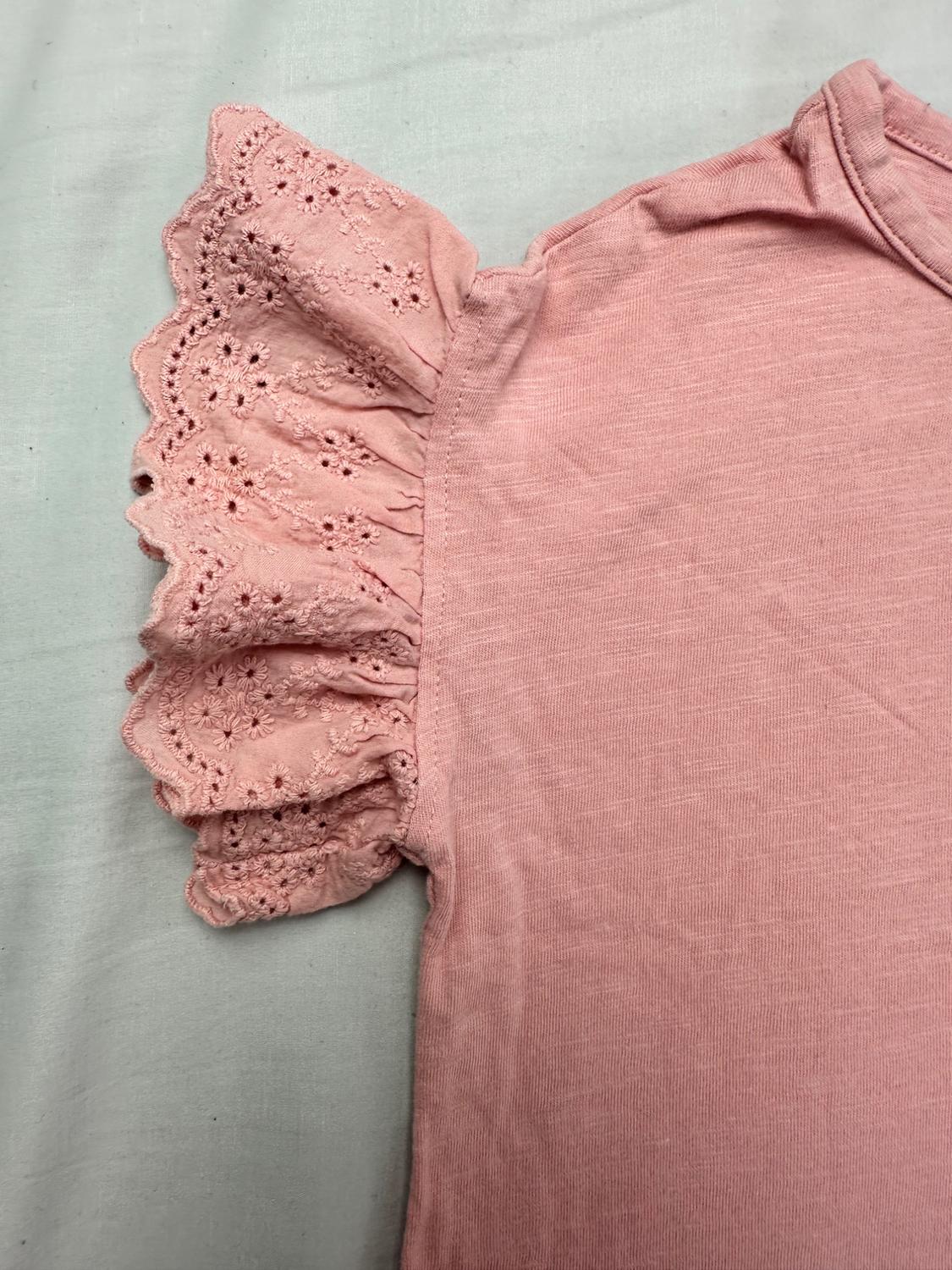 TSHIRT WITH EYELET SLEEVES. - Image 3