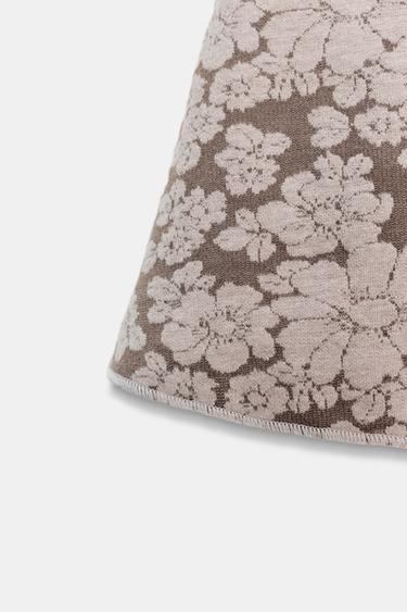 ROBE COURTE EN JACQUARD - Beige de Zara - Image 5