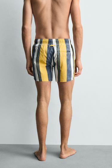 MAILLOT DE BAIN MI-RAYURES - Multicolore de Zara - Image 2