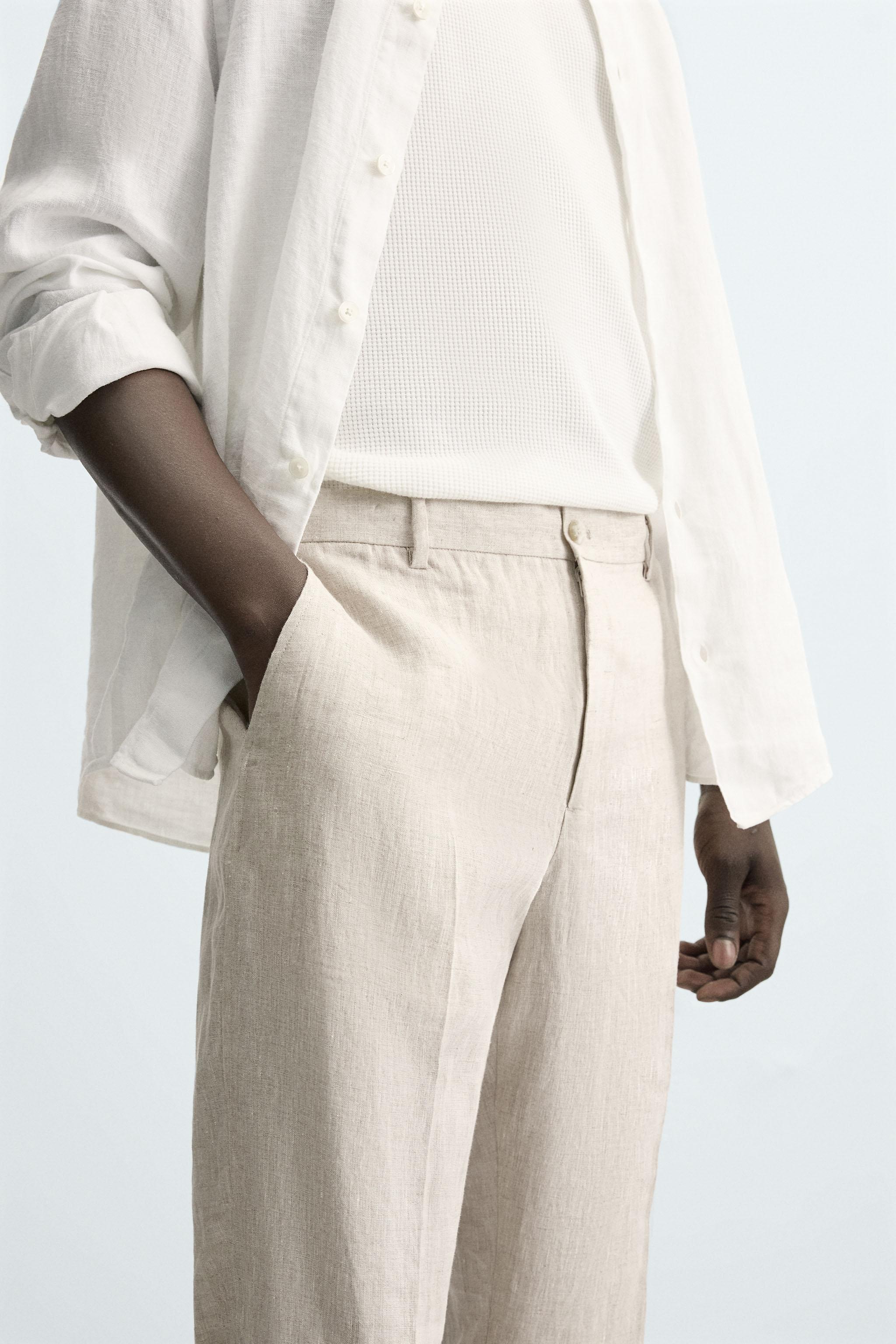 PANTALON 100 % LIN