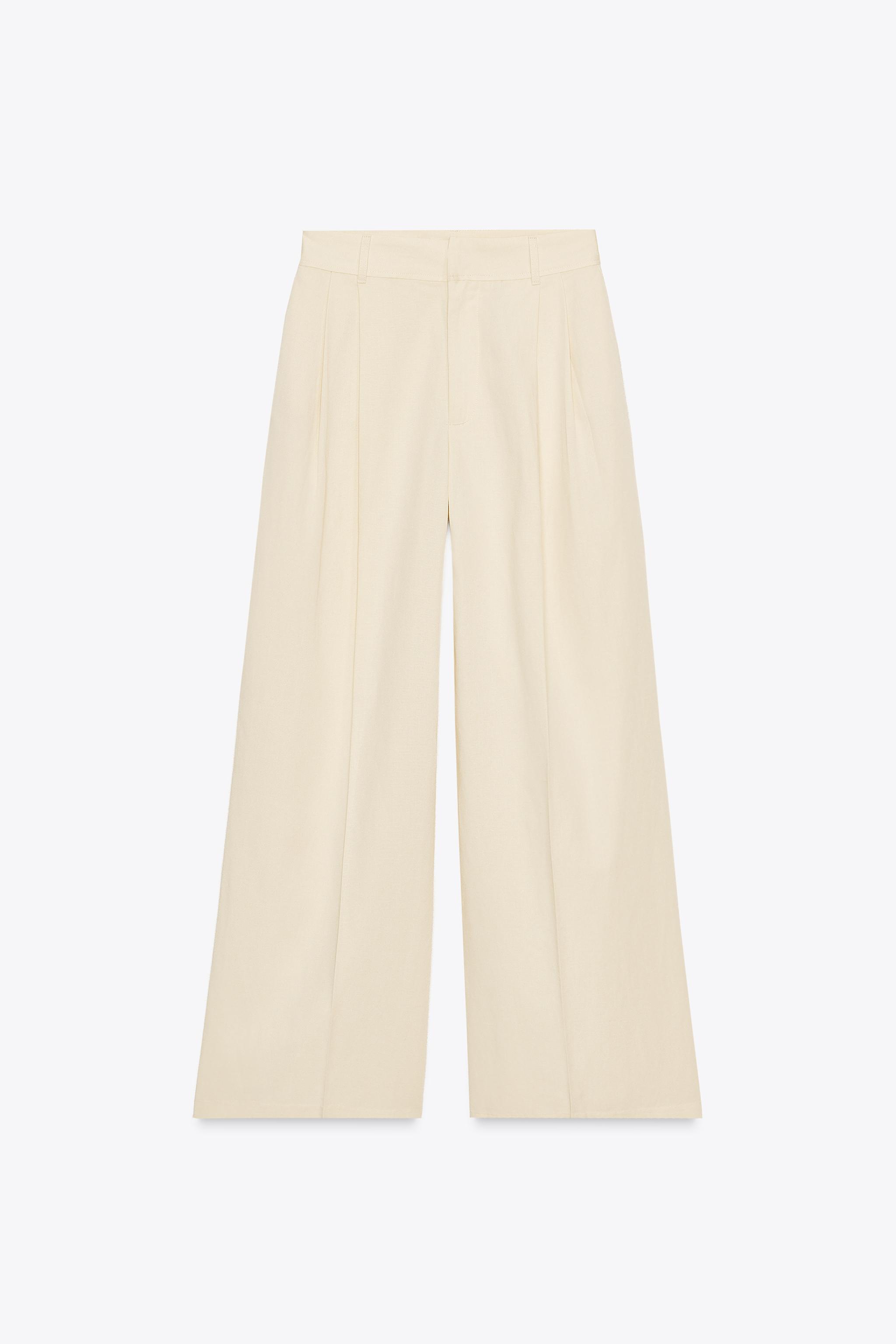 PANTALON À PLIS