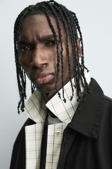 VESTE COUPE DÉCONTRACTÉE ZIPPÉE - Noir de Zara - Image 4