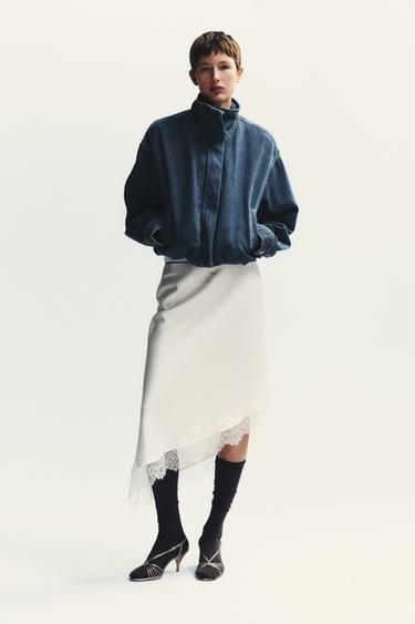 TRF DENIM JACKET - Blue by Zara