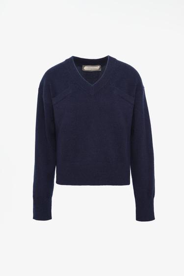 LIMITED EDITION 100% CASHMERE SWEATER — Navy blue 1