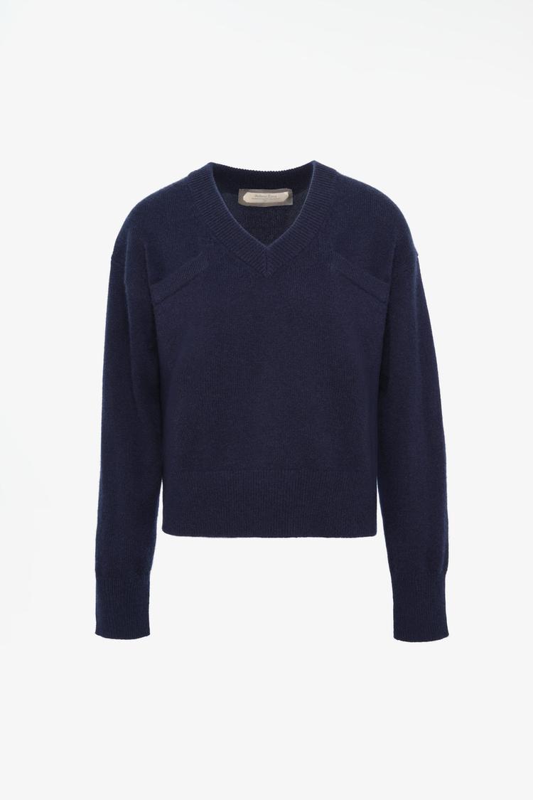 LIMITED EDITION 100% CASHMERE SWEATER — Navy blue