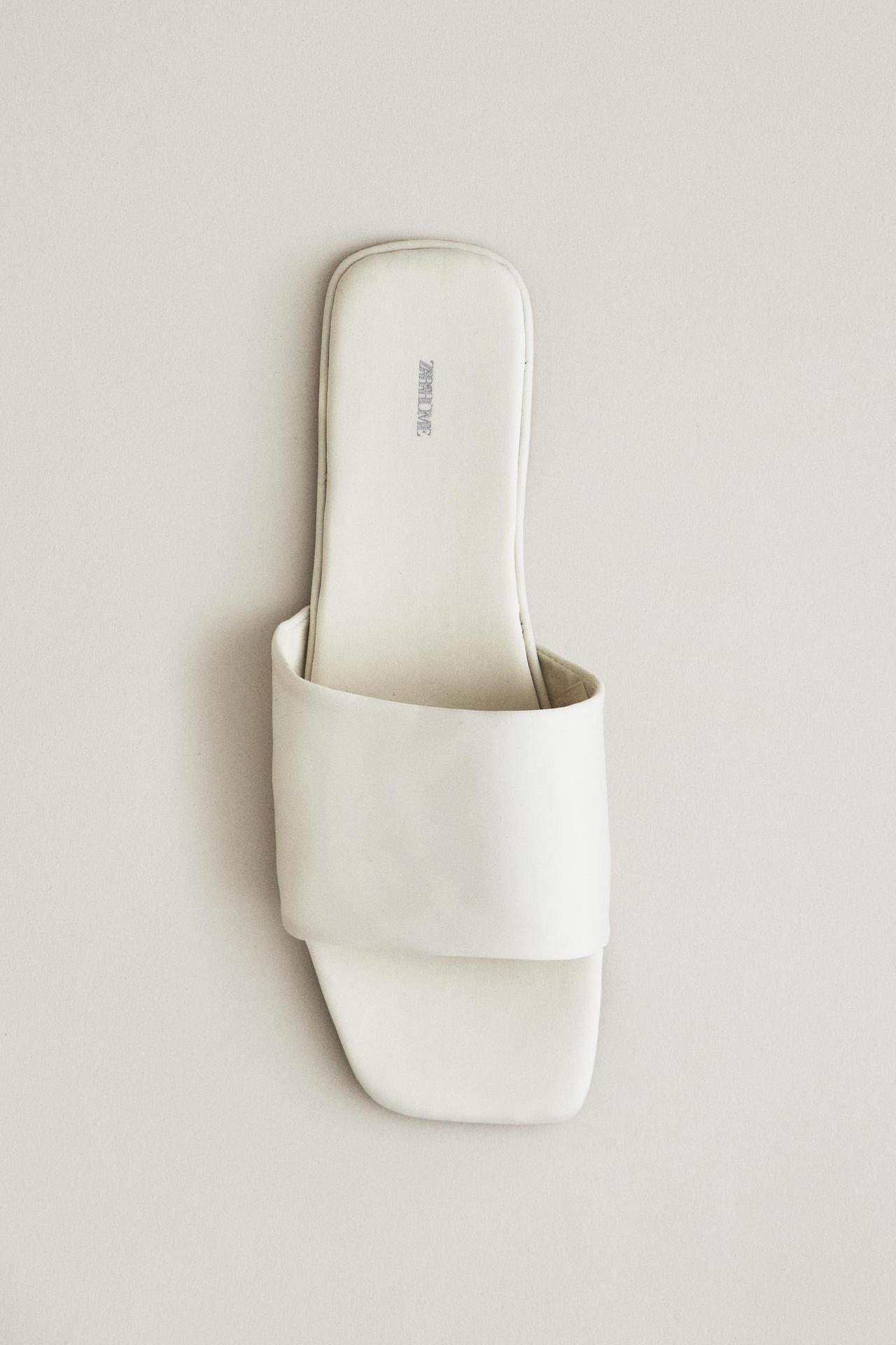 SATEEN SLIDES — Beige