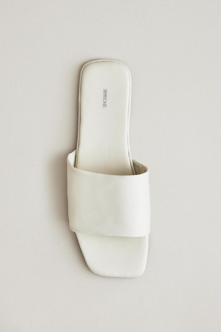 SATEEN SLIDES — Beige