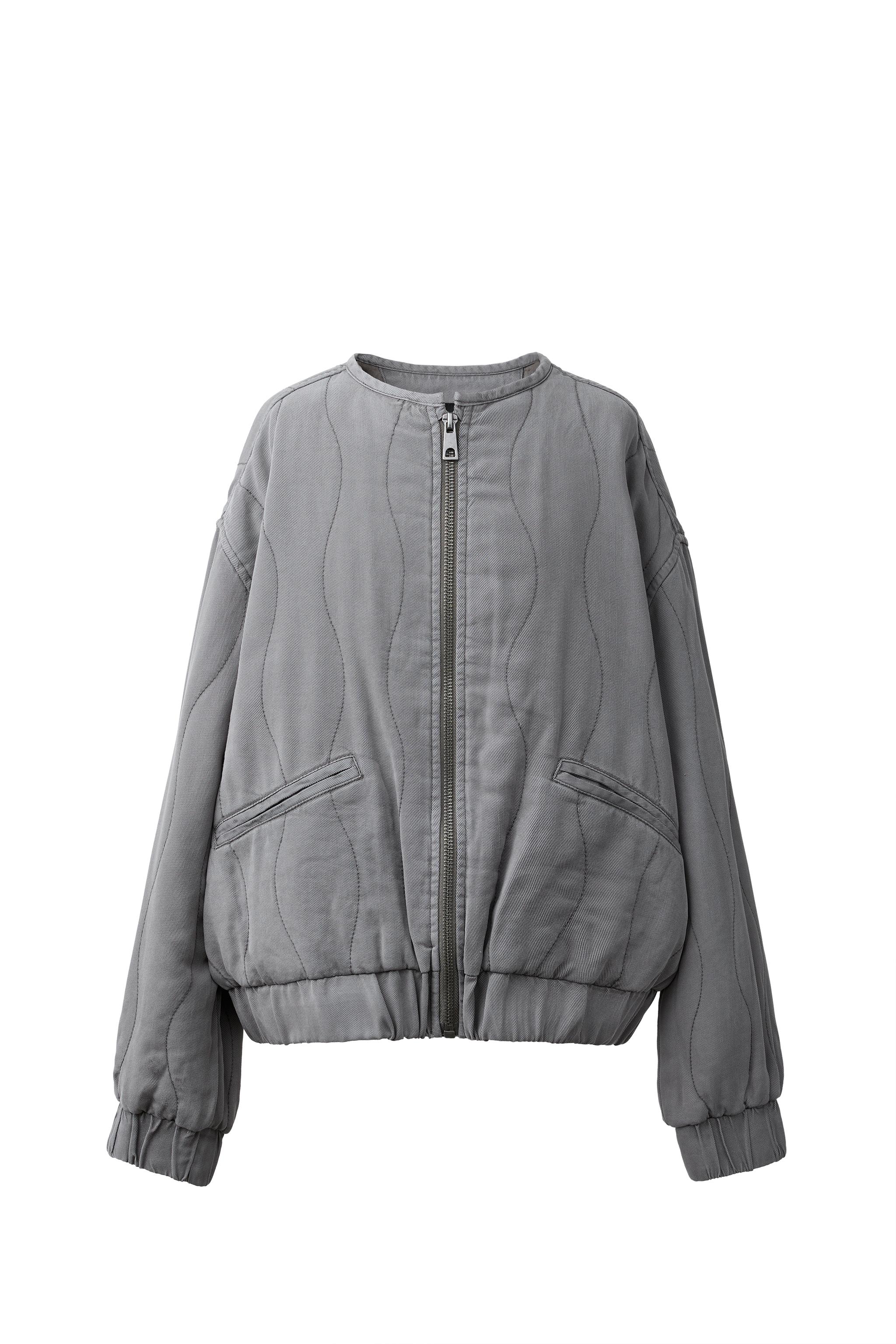 FLUID QUILTED JACKET - Anthracite grey | ZARA United States