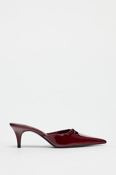miumiu 宝石ヒールパンプス ビジューヒール エナメル レッド いい気 