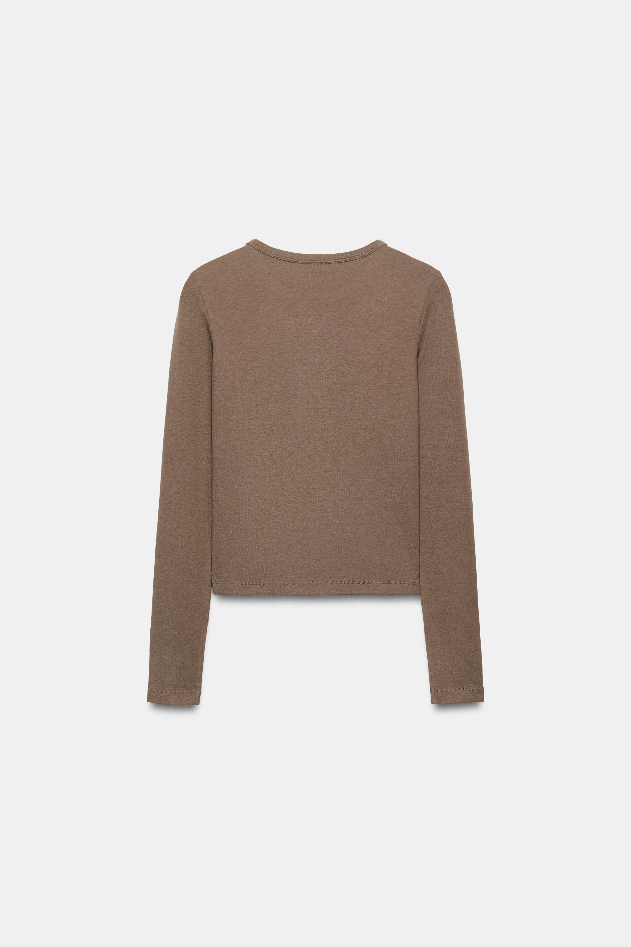 LONG SLEEVE COTTON T-SHIRT