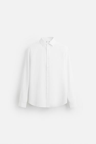 CAMISA SLIM FIT - Blanco de Zara - Imagen 0