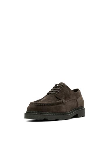 Zara Moc toe split suede shoes - Brown