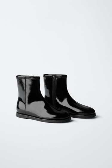 ENKELLAARS MET LAK - Zwart van Zara