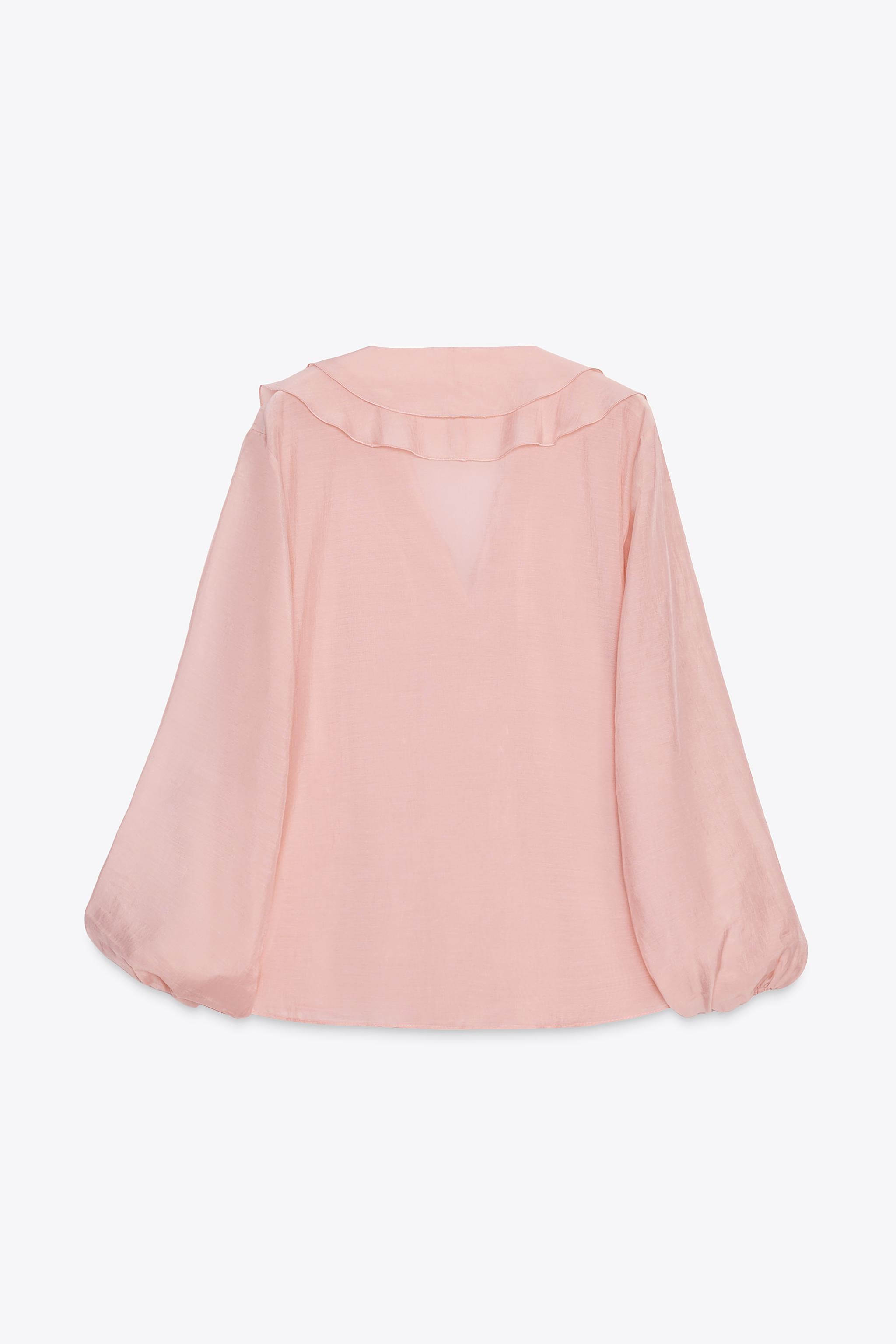 ZW COLLECTION フリルシャツ - エクリュ | ZARA Japan / 日本