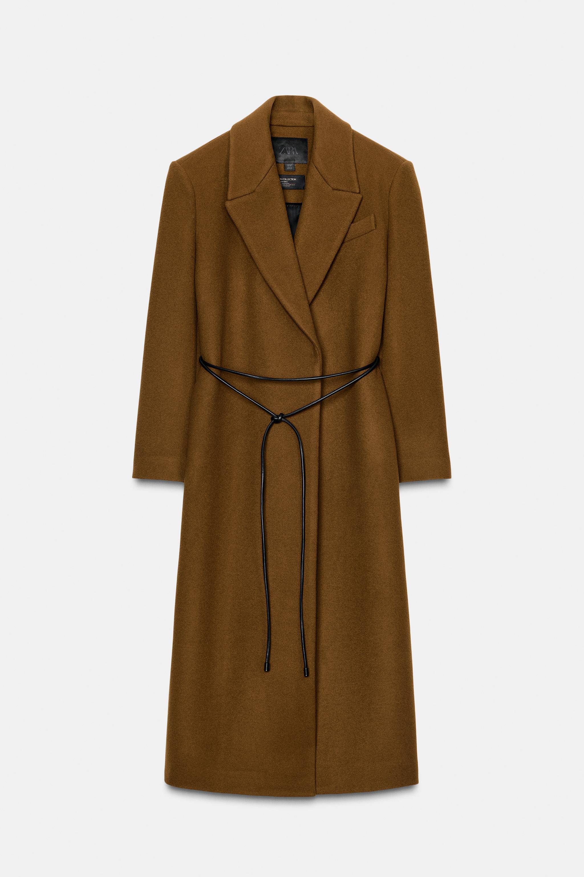 ウール混コート ZW COLLECTION - ゴールデンブラウン | ZARA Japan / 日本