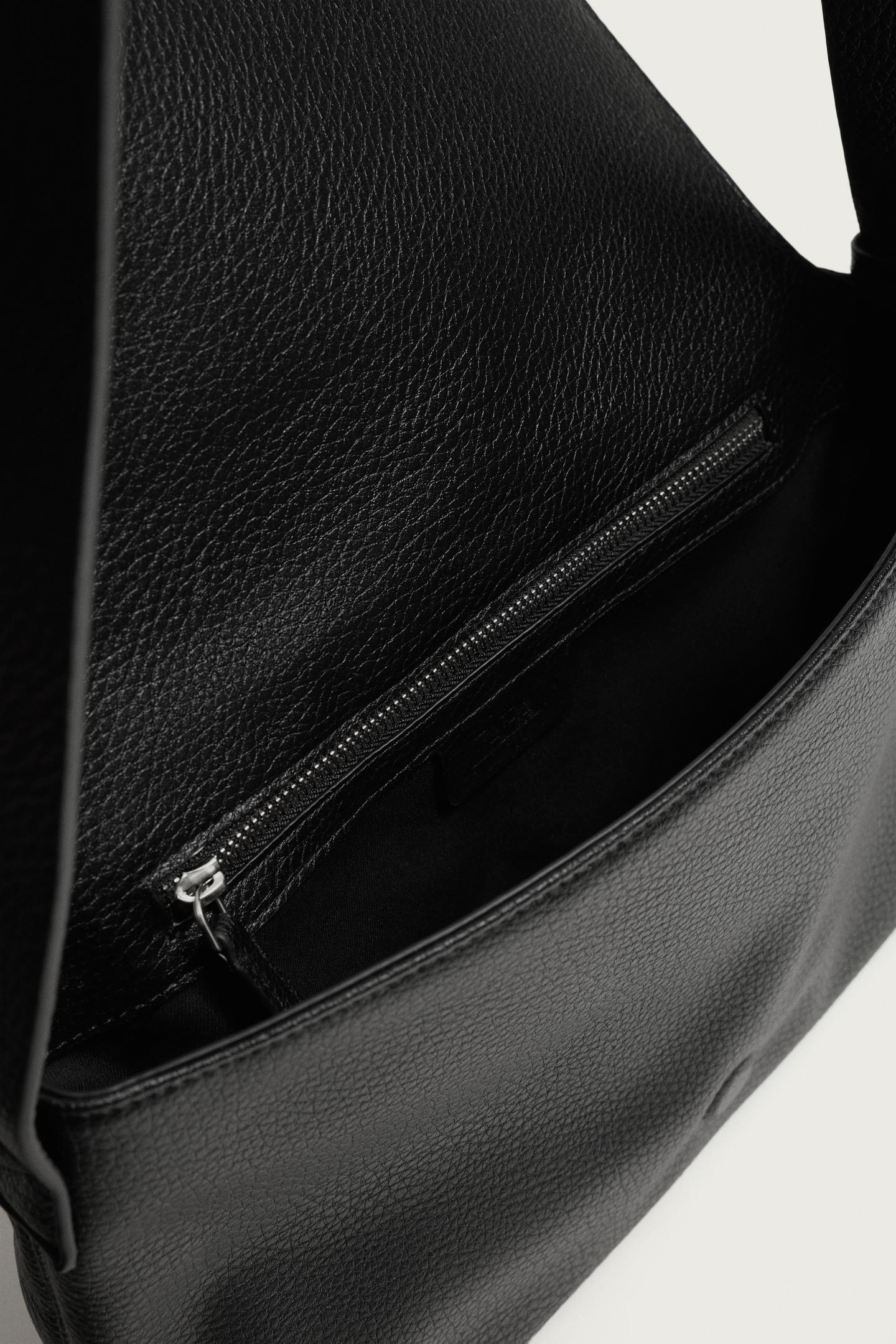 Сумка Zara Flap Crossbody, цвет: Чёрный — фото 7