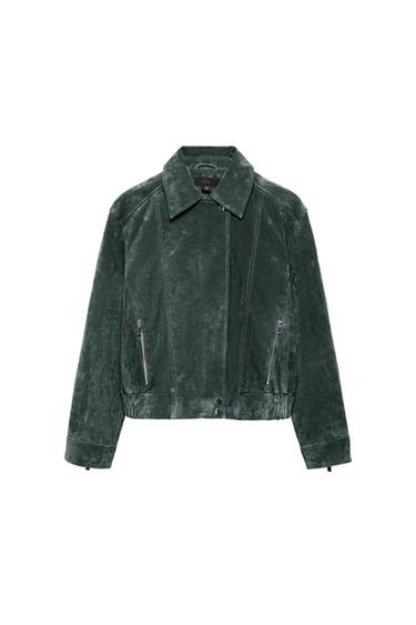 100% SUEDE LEATHER JACKET
