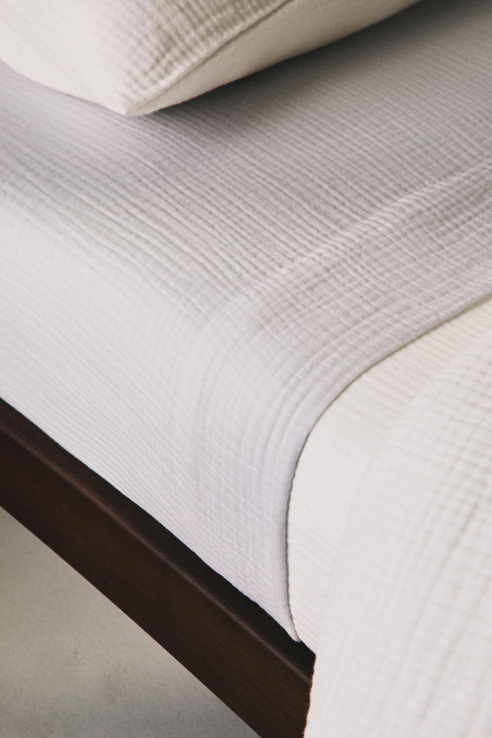 ガーゼ フラットシーツ - ホワイト | ZARA Japan / 日本