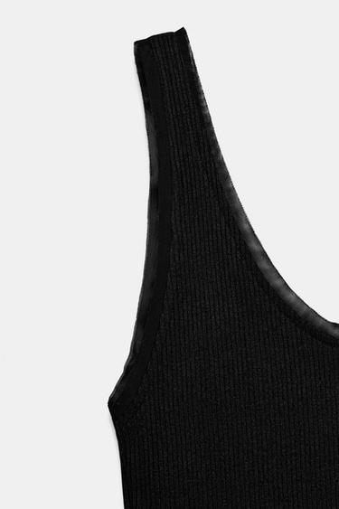 CONTRAST STRAP TOP - Black by Zara - Image 6
