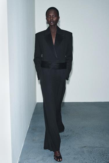 Zara MONO SMOKING FAJÍN ZW COLLECTION LIMITED EDITION - 黑色