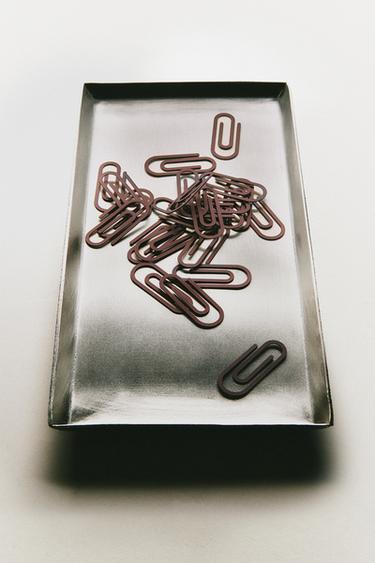 RECTANGULAR ALUMINIUM TRAY - Silver by Zara - Image 0
