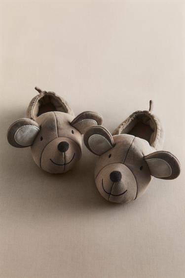KIDS' ANIMAL SLIPPERS - Ecru White by Zara - Image 5