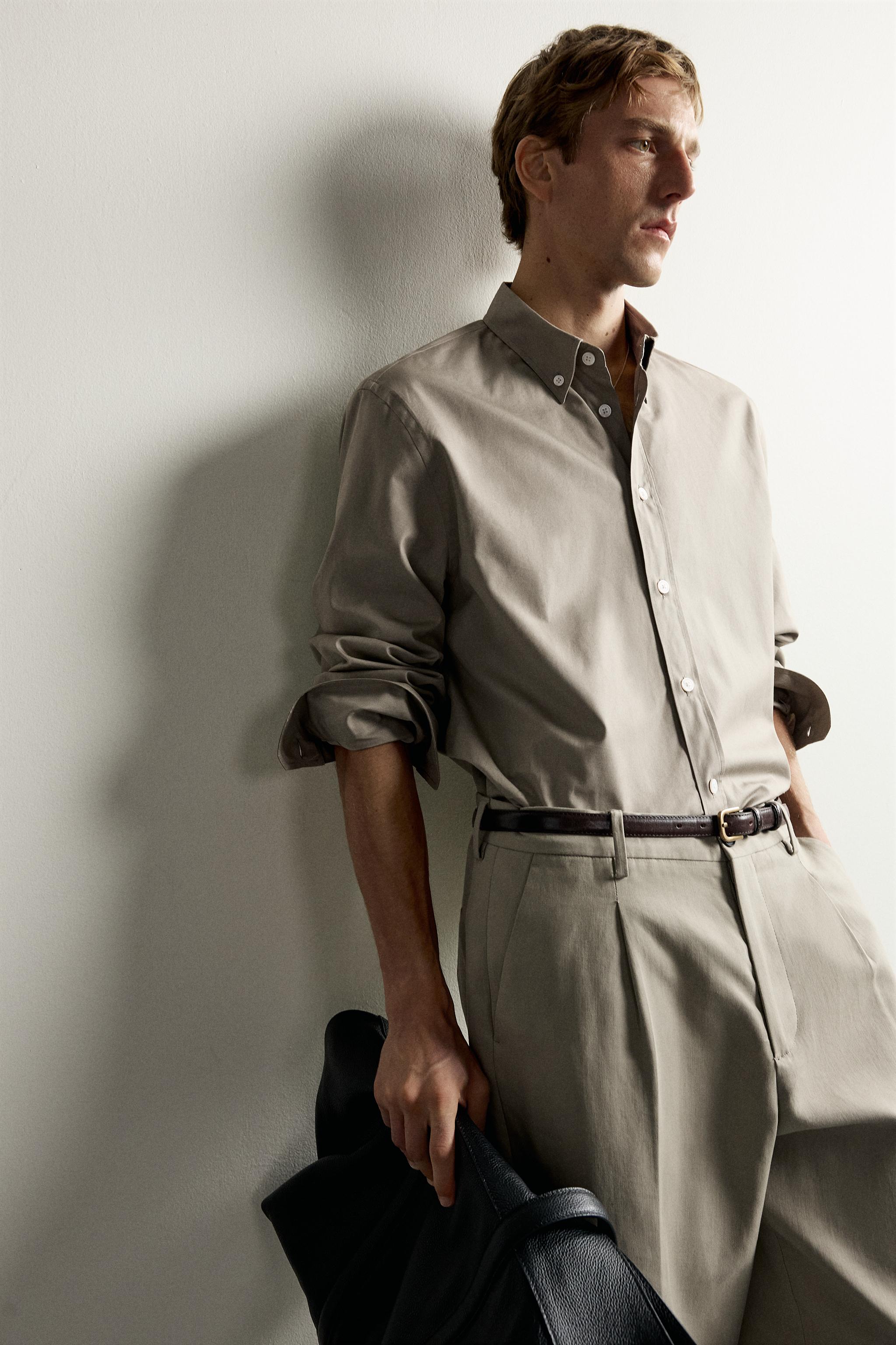 COTTON-LYOCELL REGULAR FIT SHIRT